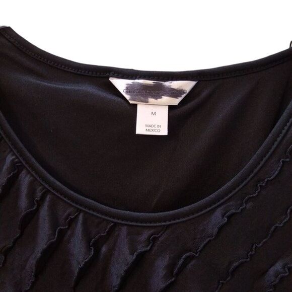 Christopher and Banks Dress Womens M Sleeveless Ruffle Layers Casual Knee Length - Picture 6 of 7